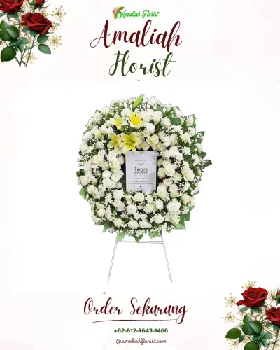 Krans Bunga Duka Cita di Besusu Tengah